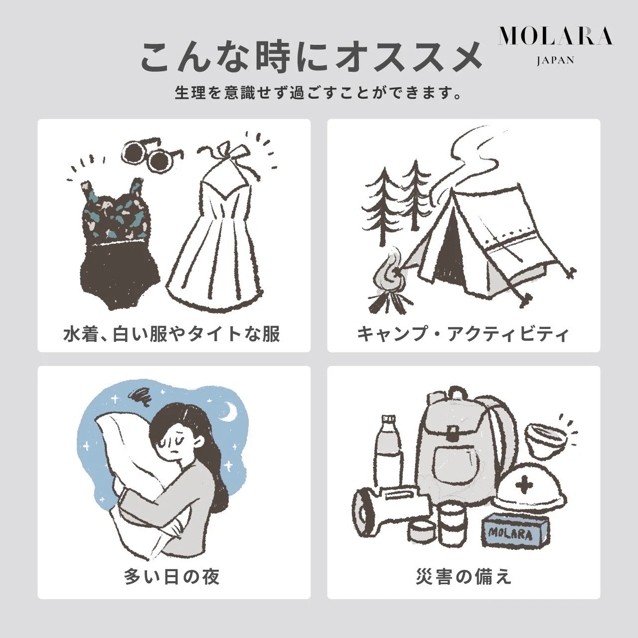 【使い捨て月経ディスク お試しサイズ2枚入り】月経ディスク 月経 MOLARA(モララ)