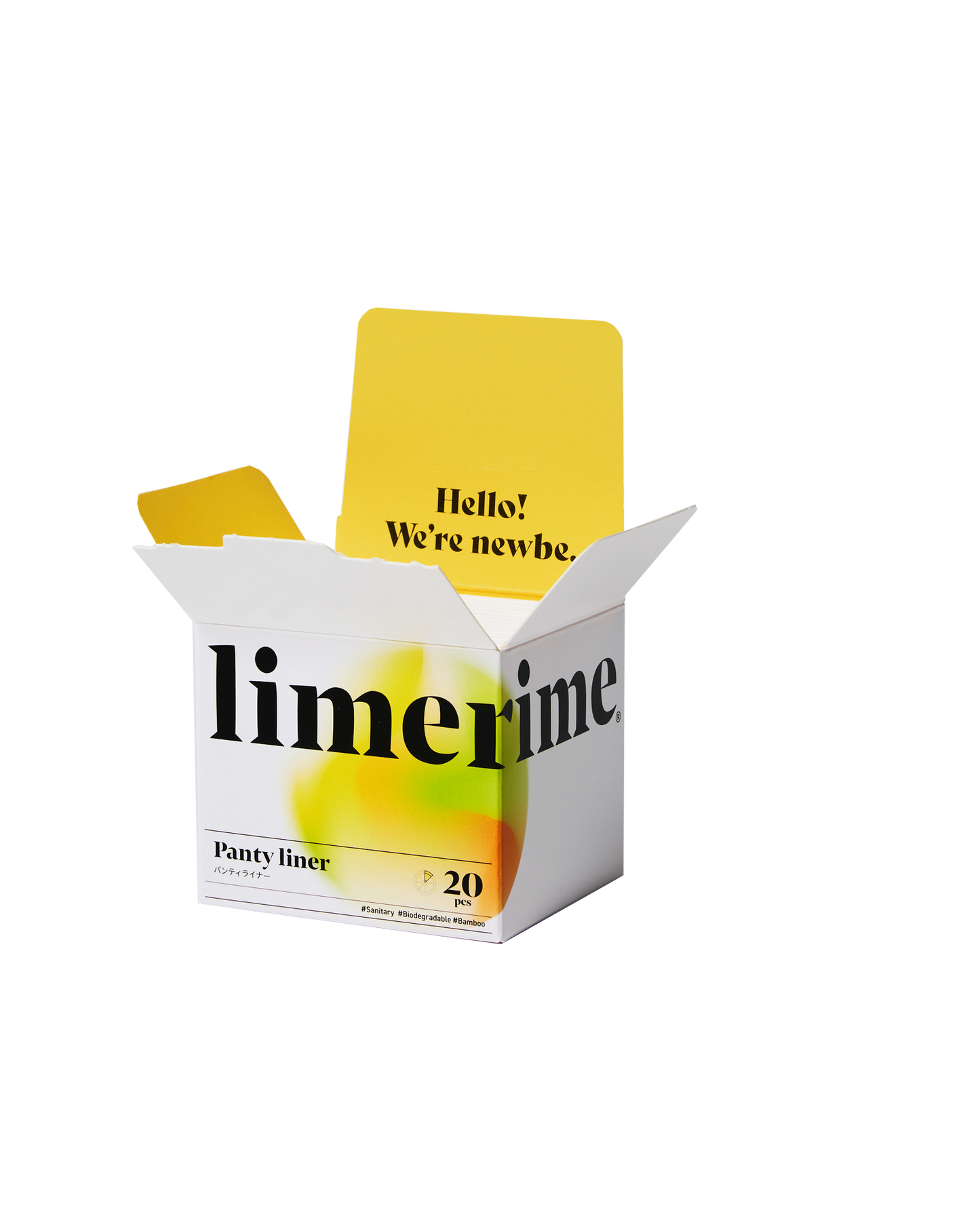 【おりもの専用シート20枚入】オーガニックライナー おりもの limerime バンブーパンティライナー